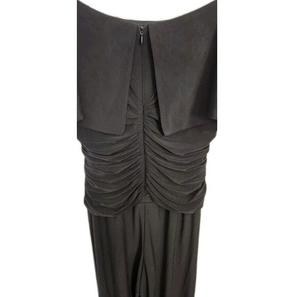 R&M Richards Womens Embellished Wide-Leg Cold-Shoulder Jumpsuit Plus Size 18 W. - Picture 2 of 14